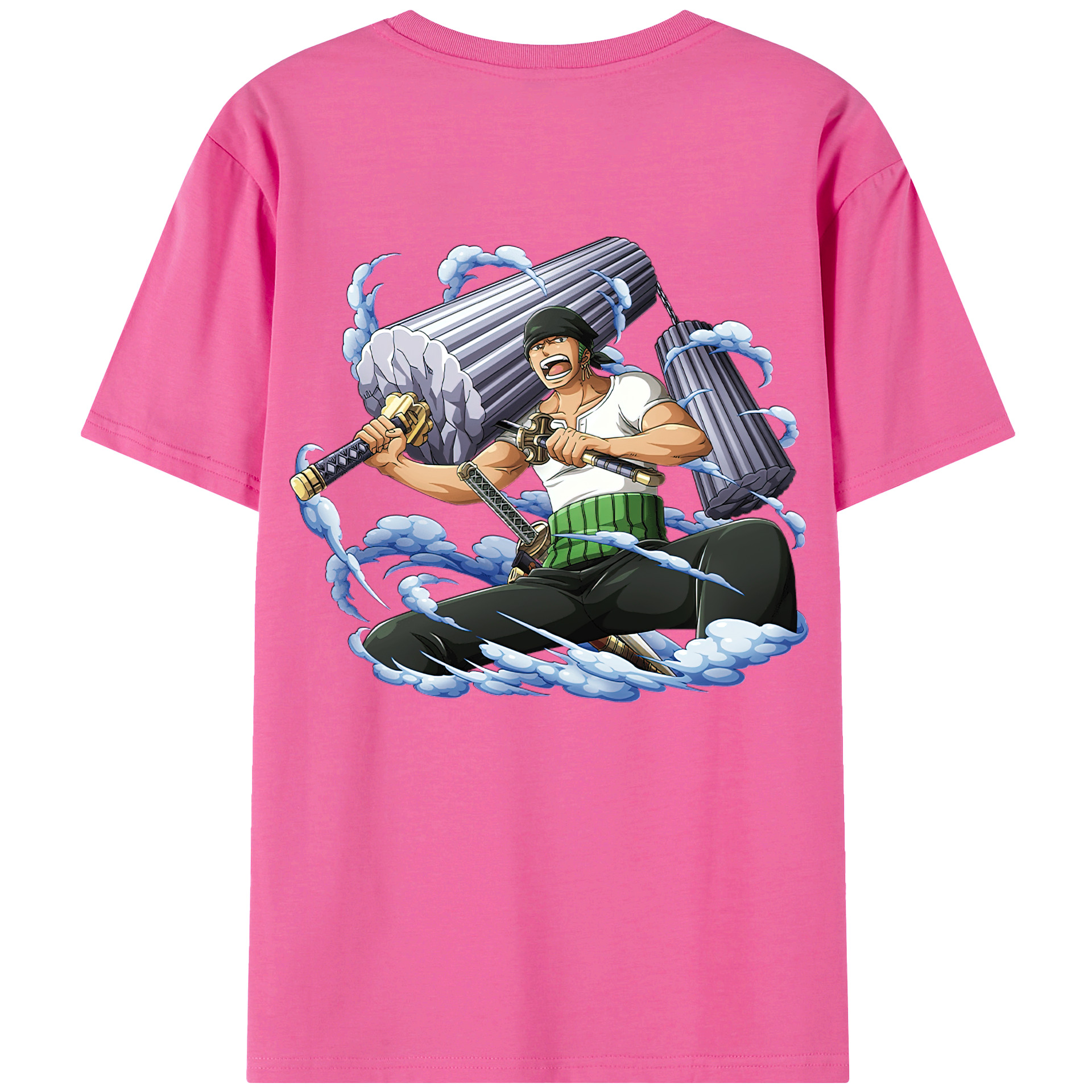 ワンピース ロロノア・ゾロ ONE PIECE Roronoa Zoro レディース半袖Tシャツ(バックプリント)